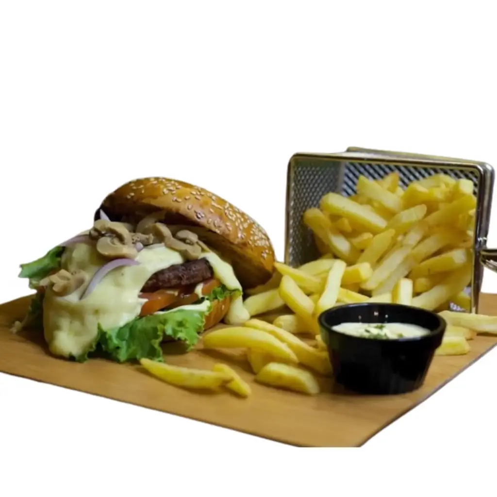 Hamburguesa de la casa